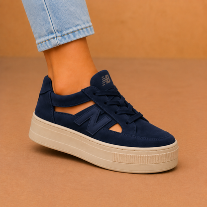 Baskets à plateforme pour femme NB